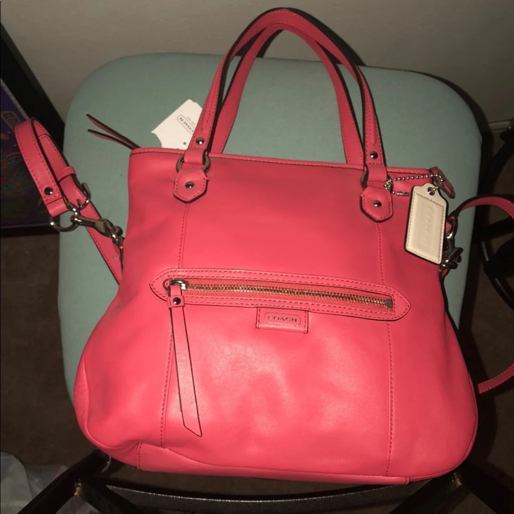 Coral Coach Purse